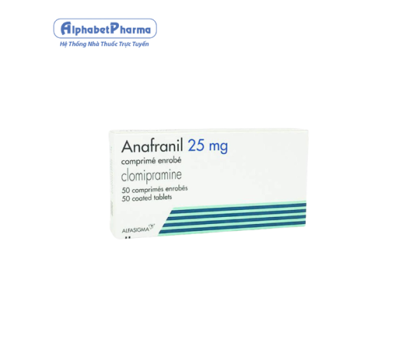 Thuốc chống trầm cảm Anafranil 25mg (5 vỉ x 10 viên/hộp)