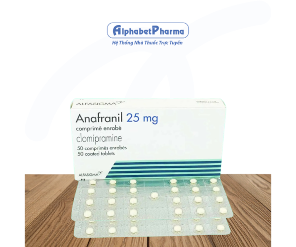 Thuốc chống trầm cảm Anafranil 25mg (5 vỉ x 10 viên/hộp)