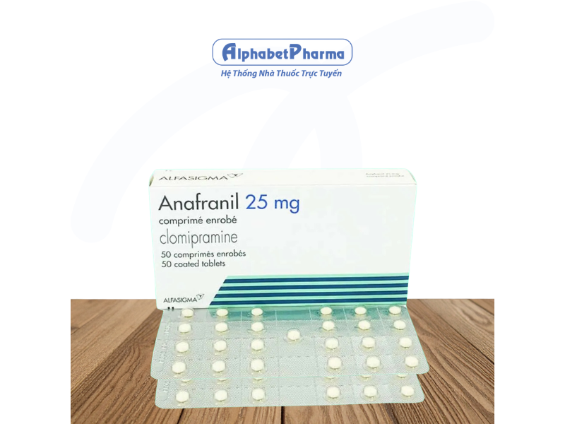 Thuốc chống trầm cảm Anafranil 25mg (5 vỉ x 10 viên/hộp)