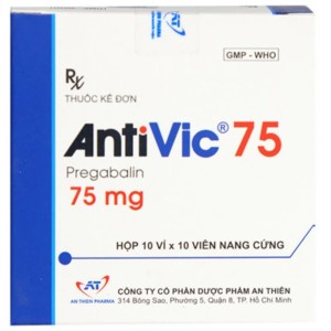 Thuốc điều trị đau thần kinh Antivic 75 (10 vỉ x 10 viên/hộp)