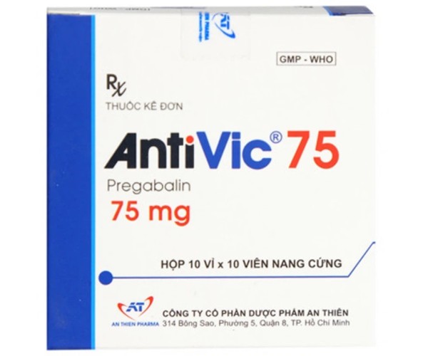 Thuốc điều trị đau thần kinh Antivic 75 (10 vỉ x 10 viên/hộp)