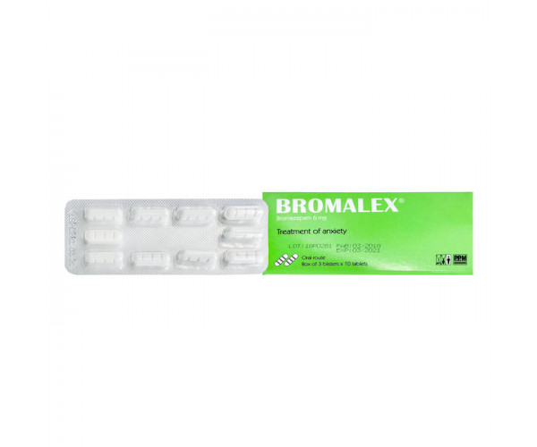 Bromalex 6mg (3 vỉ x 10 viên/hộp)
