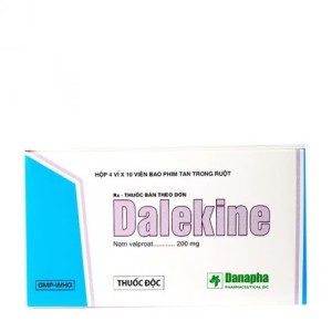 Thuốc trị động kinh Dalekine 200mg (4 vỉ x 10 viên/hộp)