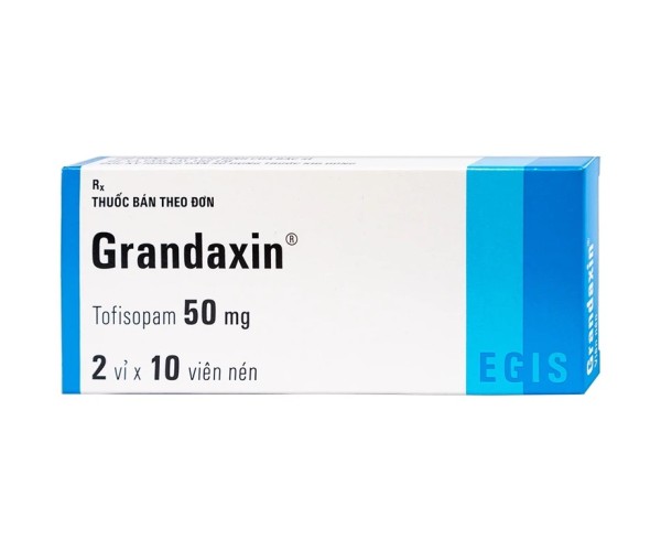 Thuốc điều trị bệnh rối loạn tâm thần Grandaxin 50mg (2 vỉ x 10 viên/hộp)