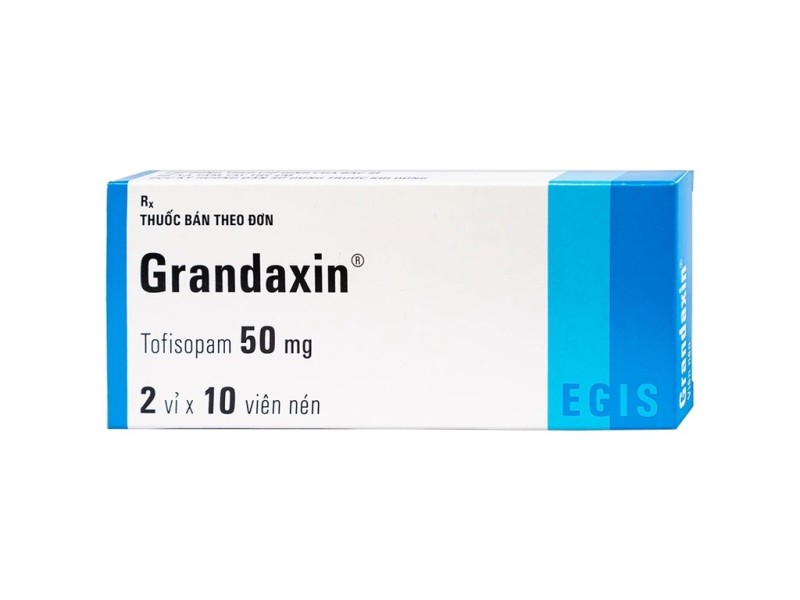 Thuốc điều trị bệnh rối loạn tâm thần Grandaxin 50mg (2 vỉ x 10 viên/hộp)