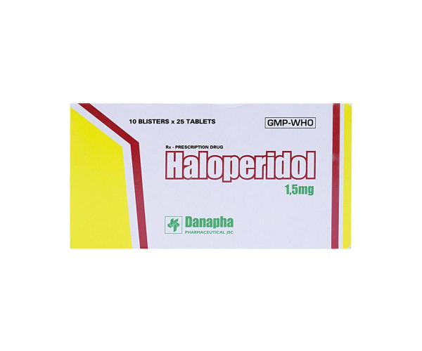 Thuốc chống loạn thần Haloperidol 1.5mg (10 vỉ x 25 viên/hộp)