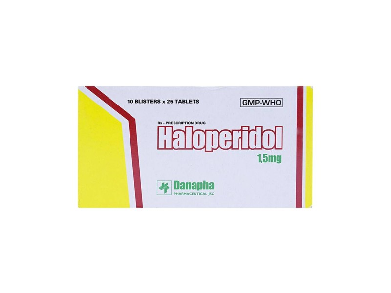 Thuốc chống loạn thần Haloperidol 1.5mg (10 vỉ x 25 viên/hộp)