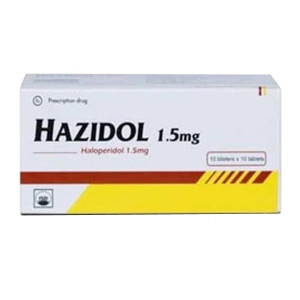 Thuốc chống loạn thần Hazidol 1.5mg (10 vỉ x 10 viên/hộp)