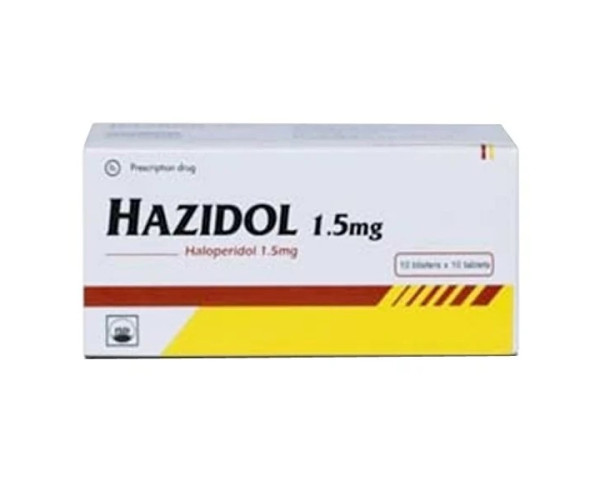 Thuốc chống loạn thần Hazidol 1.5mg (10 vỉ x 10 viên/hộp)