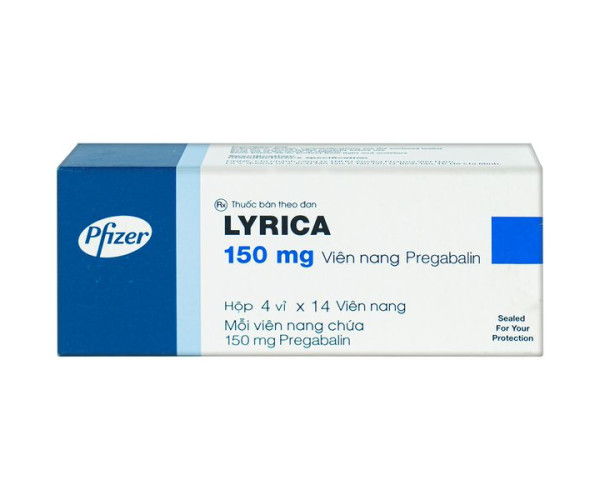 Thuốc trị động kinh Lyrica 150mg (4 vỉ x 14 viên/hộp)