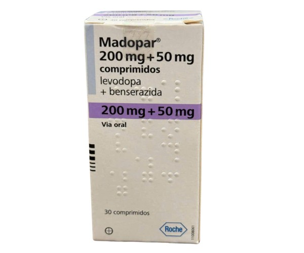 Thuốc trị Parkinson Madopar 200mg+50mg (30 viên/chai)