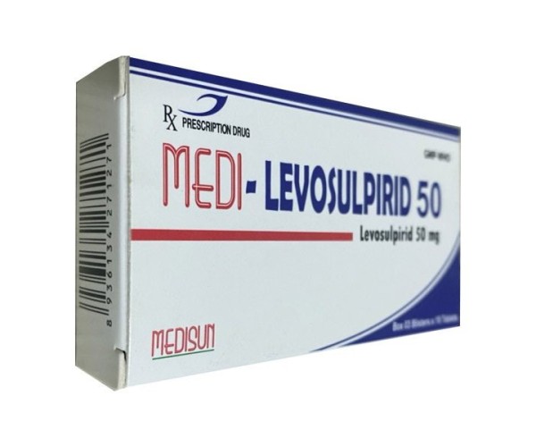 Thuốc điều trị chứng lo âu Medi-Levosulpirid 50mg (3 vỉ x 10 viên/hộp)