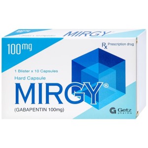 Thuốc trị động kinh, đau viêm dây thần kinh Mirgy 100mg (10 viên/hộp)