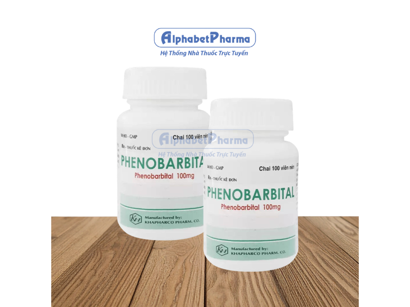 Thuốc trị động kinh Phenobarbital 100mg Khapharco (100 viên/chai)