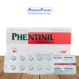 Thuốc trị động kinh Phentinil 100mg (6 vỉ x 10 viên/hộp)