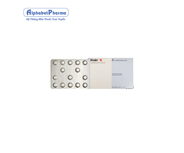 Thuốc điều trị rối loạn tăng động Ritalin 10 (20 viên/hộp)