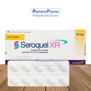 Thuốc điều trị tâm thần phân liệt Seroquel XR 50mg (3 vỉ x 10 viên/hộp)