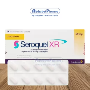 Thuốc điều trị tâm thần phân liệt Seroquel XR 50mg (3 vỉ x 10 viên/hộp)