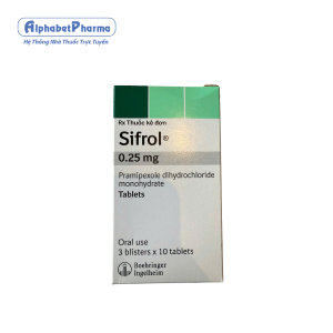 Thuốc điều trị bệnh parkinson Sifrol 0.25mg (3 vỉ x 10 viên/hộp)