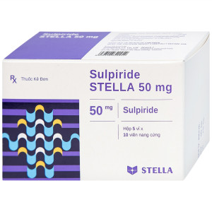 Sulpiride 50mg Stella (5 vỉ x 10 viên/hộp)