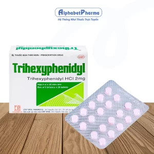 Trihexyphenidyl 2mg Pharmedic (5 vỉ x 20 viên/hộp)