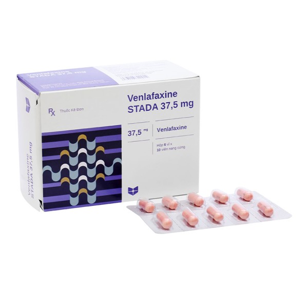 Thuốc điều trị rối loạn tâm thần Venlafaxine Stella 37.5mg (6 vỉ x 10 viên/hộp)