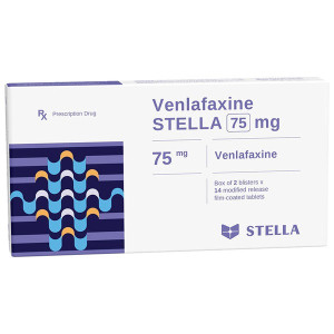 Thuốc điều trị rối loạn tâm thần Venlafaxine Stella 75mg (2 vỉ x 14 viên/hộp)