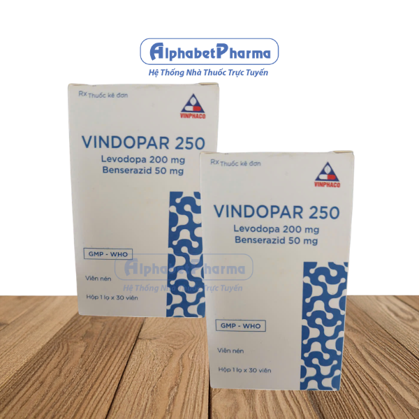 Thuốc trị Parkinson Vindopar 250mg (30 viên/chai)