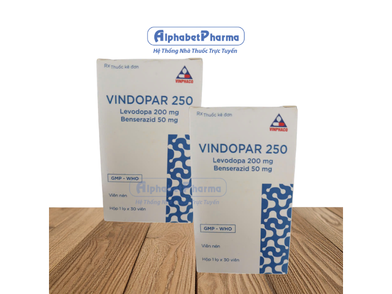 Thuốc trị Parkinson Vindopar 250mg (30 viên/chai)