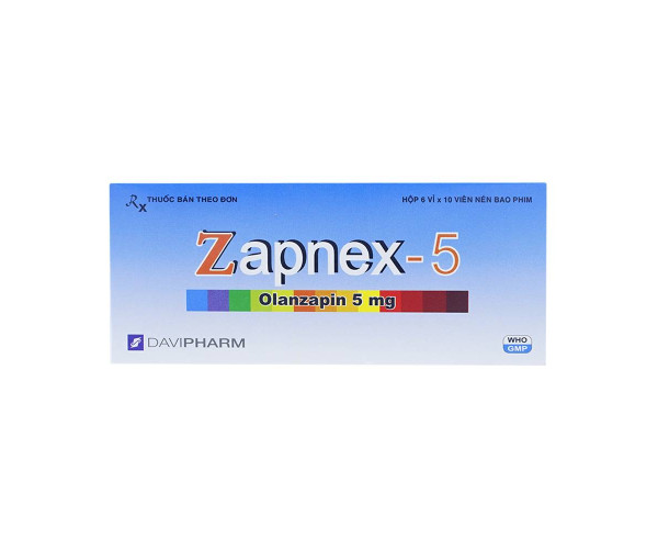 Thuốc trị động kinh Zapnex 5mg (6 vỉ x 10 viên/hộp)