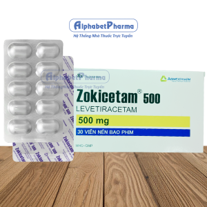 Thuốc trị động kinh Zokicetam 500mg (3 vỉ x 10 viên/hộp)
