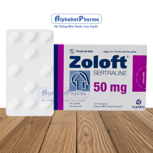 Thuốc chống trầm cảm Zoloft 50mg (3 vỉ x 10 viên/hộp)