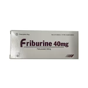 Friburine 40mg (3 vỉ x 10 viên/hộp)