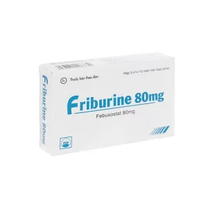 Friburine 80mg (3 vỉ x 10 viên/hộp)