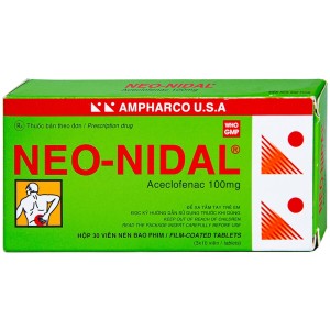 Thuốc giảm đau, kháng viêm Neo-Nidal 100mg (3 vỉ x 10 viên/hộp)