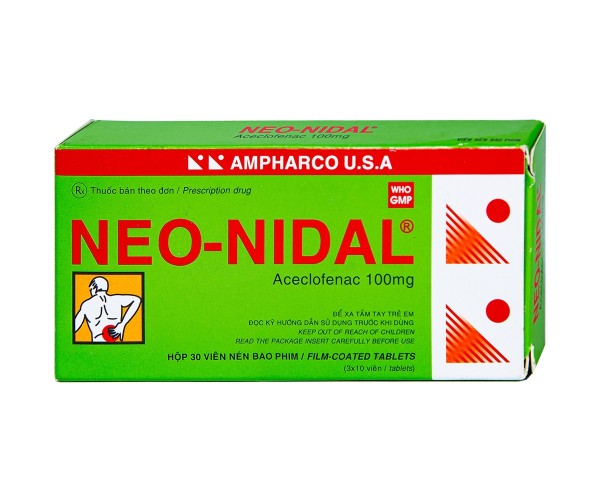 Thuốc giảm đau, kháng viêm Neo-Nidal 100mg (3 vỉ x 10 viên/hộp)