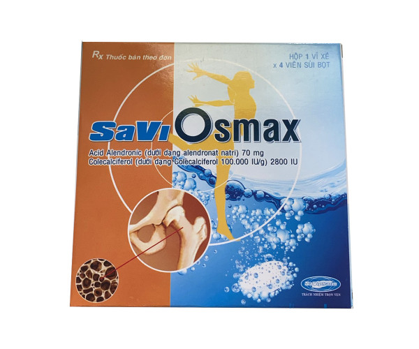 Thuốc trị loãng xương Savi Osmax (4 viên/hộp)