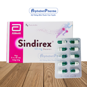 Thuốc điều trị thoái hóa khớp hông hoặc gối Sindirex 50mg (5 vỉ x 10 viên/hộp)