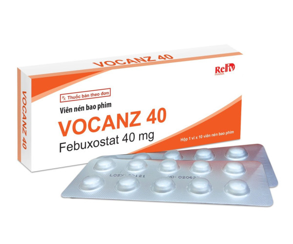 Thuốc trị gout Vocanz 40mg (10 viên/hộp)