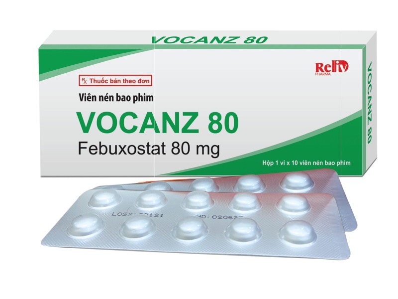 Thuốc trị gout Vocanz 80mg (10 viên/hộp)