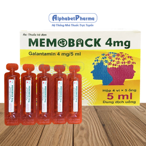 Dung dịch uống điều trị bệnh thần kinh ngoại vi Memoback 4mg/5ml (4 vỉ x 5 ống/hộp)