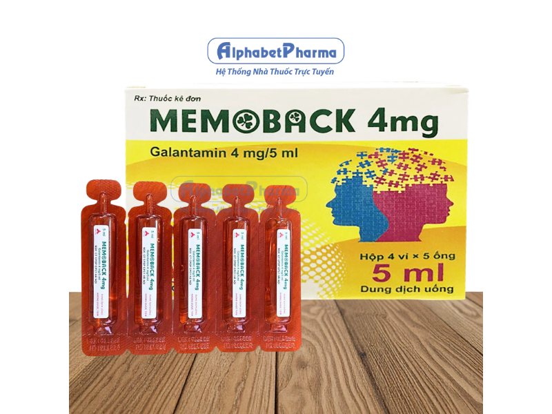 Dung dịch uống điều trị bệnh thần kinh ngoại vi Memoback 4mg/5ml (4 vỉ x 5 ống/hộp)