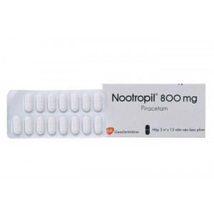 Thuốc điều trị suy giảm trí nhớ Nootropil 800mg (3 vỉ x 15 viên/hộp)