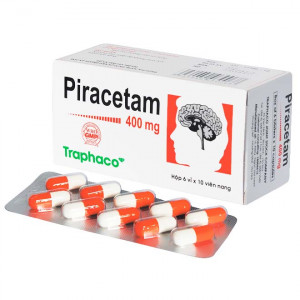 Thuốc điều trị suy giảm trí nhớ Piracetam 400mg Traphaco (6 vỉ x 10 viên/hộp)