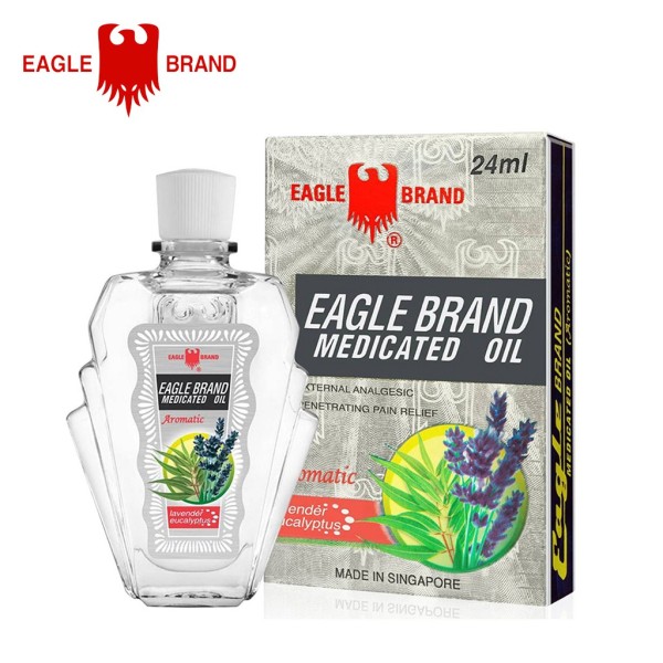 Dầu gió trắng Con Ó Eagle Brand Medicated Oil External Analgesic Aromatic Lavender Eucalyptus (24ml)