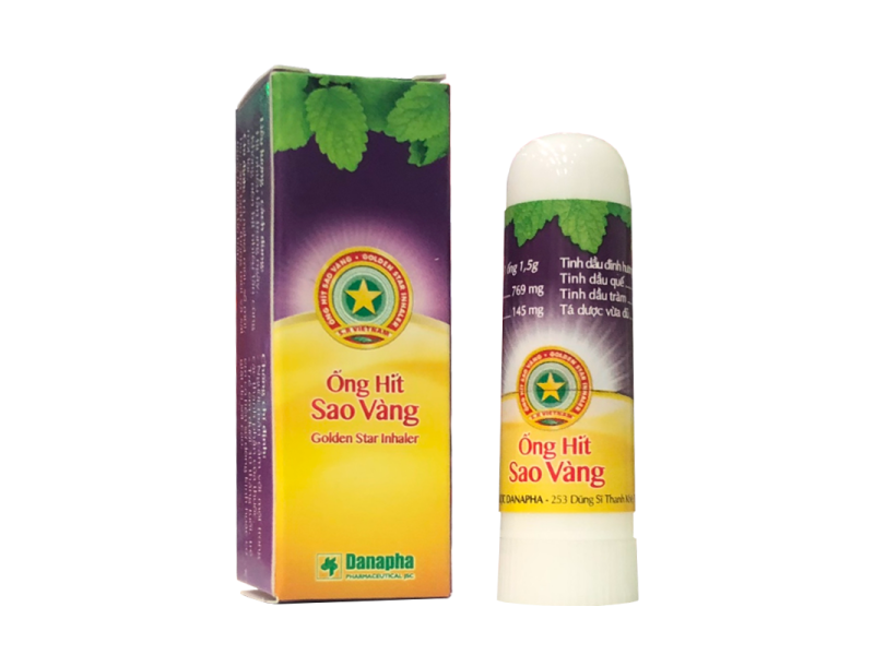 Ống hít sao vàng Danapha (1.5g)
