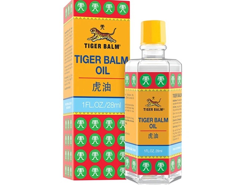 Dầu xoa bóp giúp giảm đau nhức cơ, bong gân, trật khớp Tiger Balm Oil (28ml)