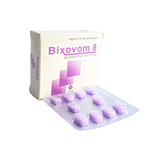 Bixovom 8mg (3 vỉ x 10 viên/hộp)