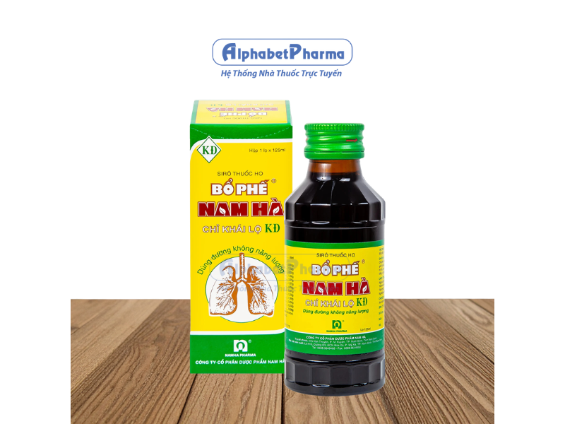 Siro ho Bổ phế Nam Hà Chỉ Khái Lộ KĐ (125ml)