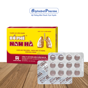 Thuốc ho bổ phế Nam Hà dạng viên ngậm (24 viên/hộp)